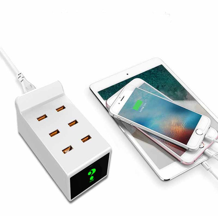 Smart 6-port Multi-USB Mobile Phone Charger